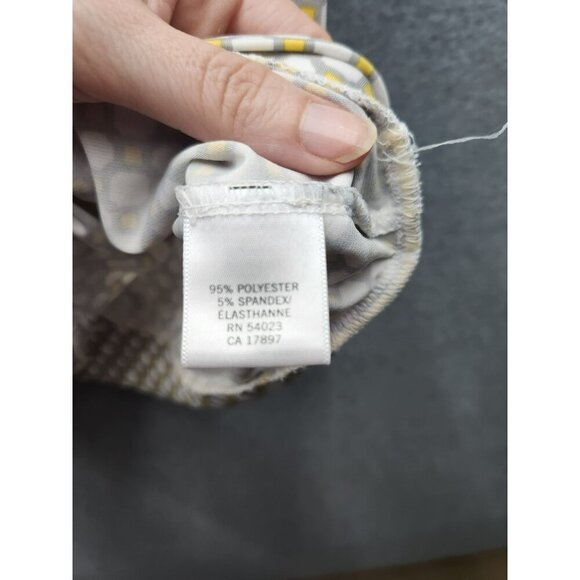 Banana Republic Sleeveless Cowl Neck Top Geometric Print Large - Picture 3 of 5